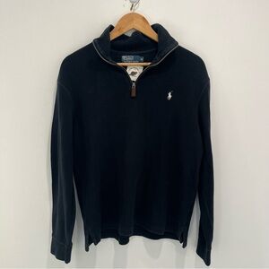 POLO BY RALPH LAUREN Men's Black Half-Zip Sweater Black | Men’s medium